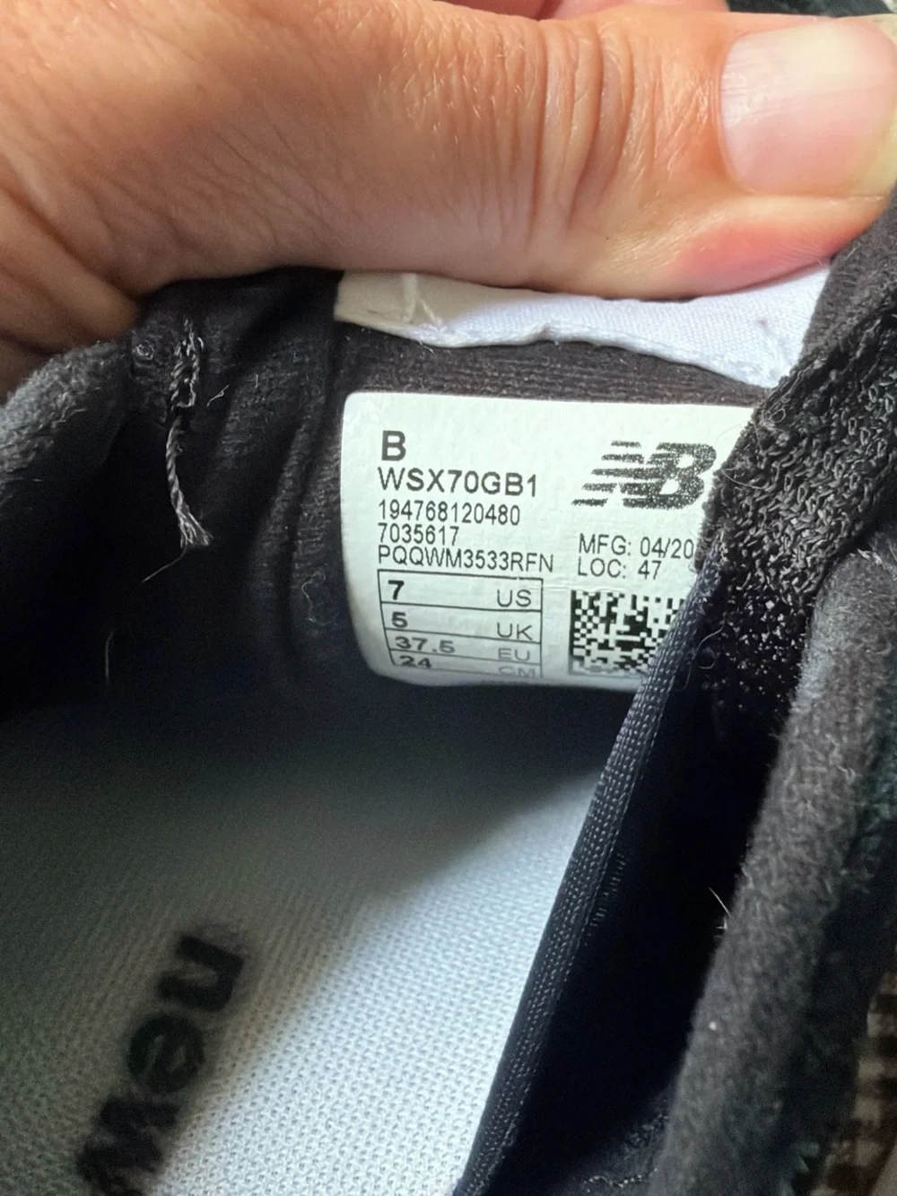 New Balance Black and Gum Suede Mesh Sneakers